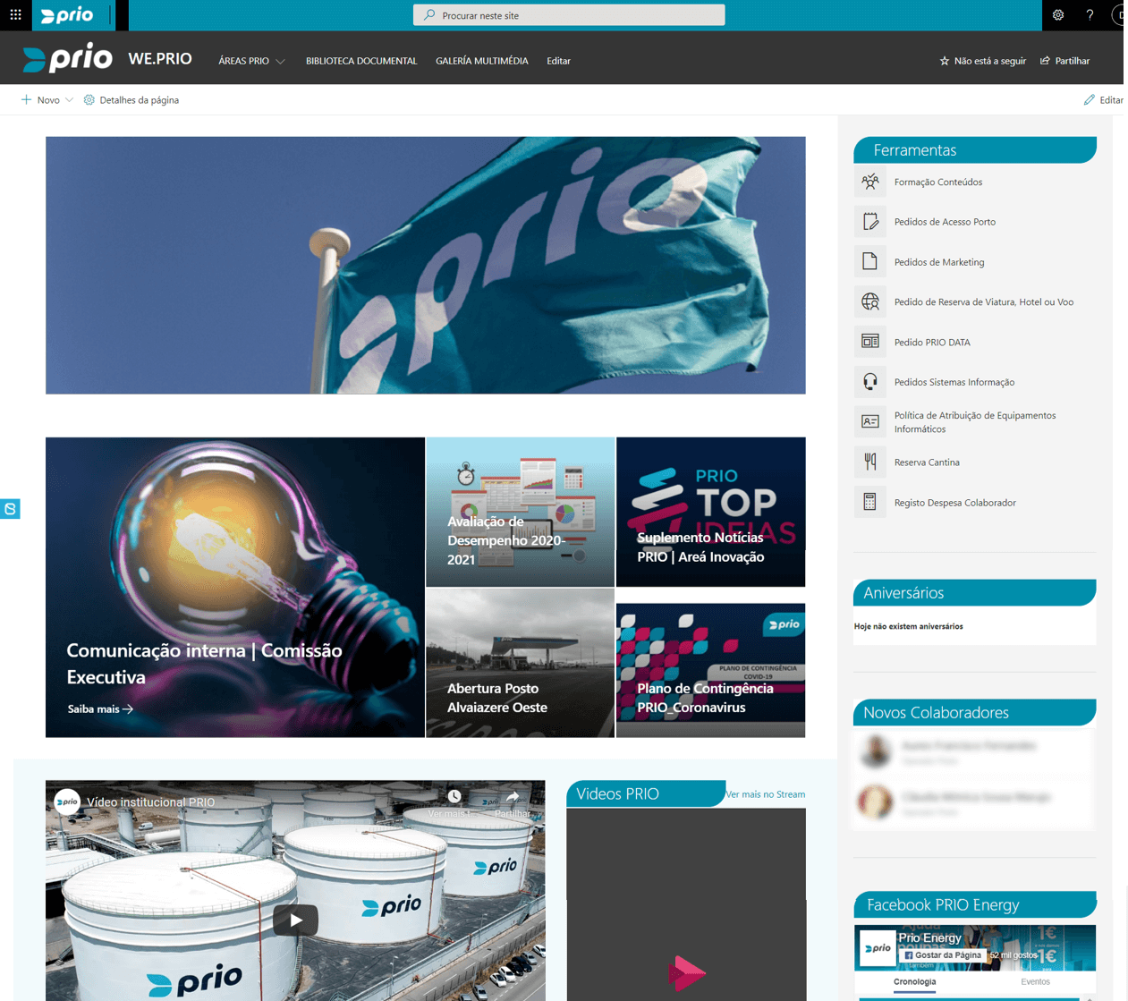 PRIO Energy intranet