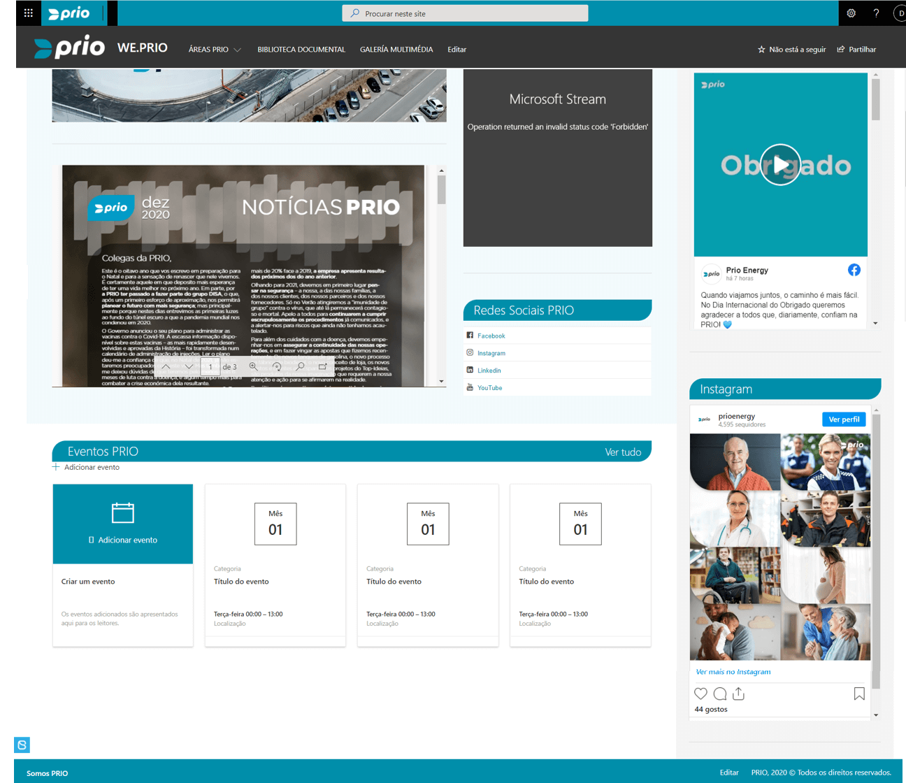 PRIO Energy intranet 2