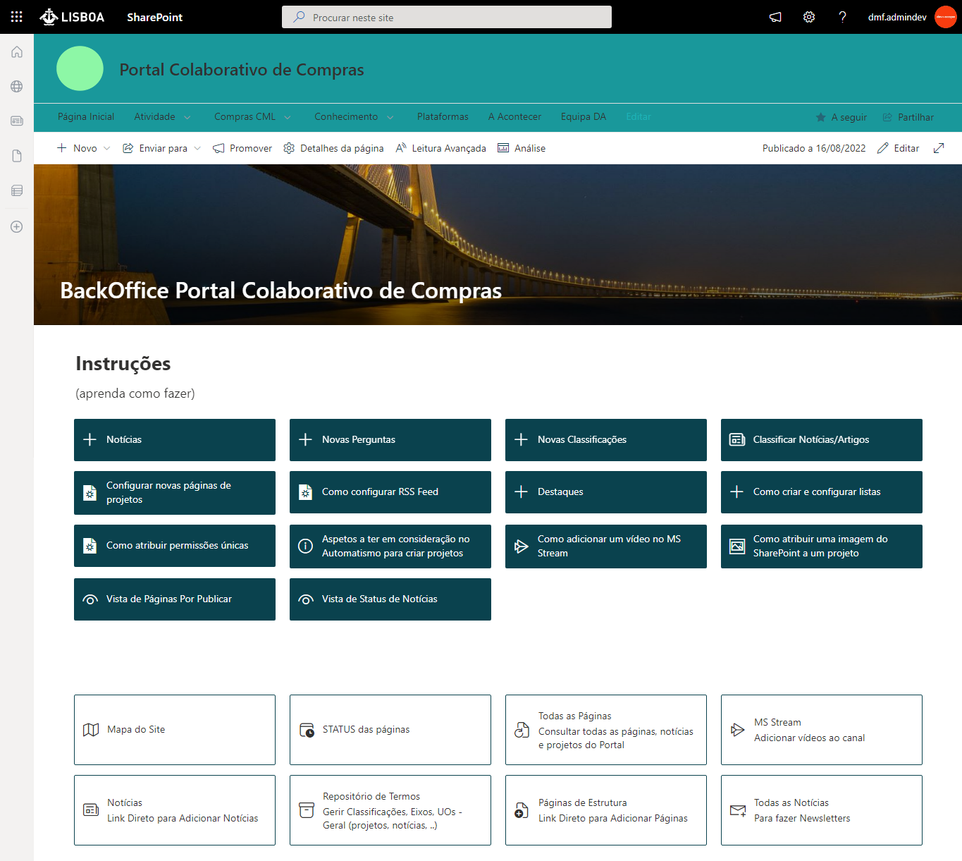 Lisbon City Council Collective Public Procurement Intranet 3