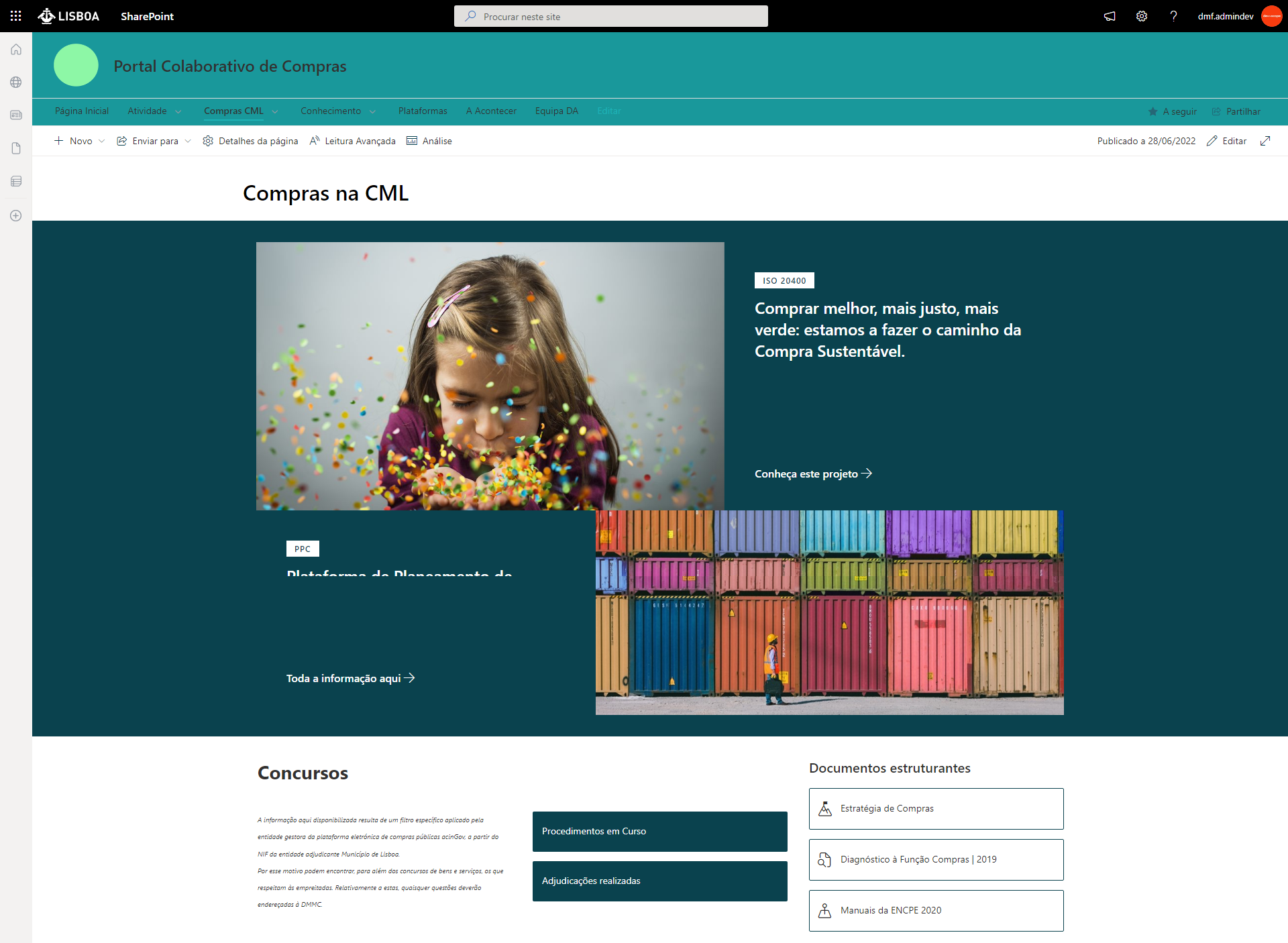 Lisbon Collective Public Procurement Intranet 4